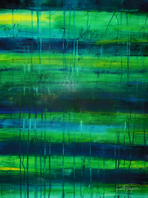 Hello Darlin' June Painting, Watercolor and ink